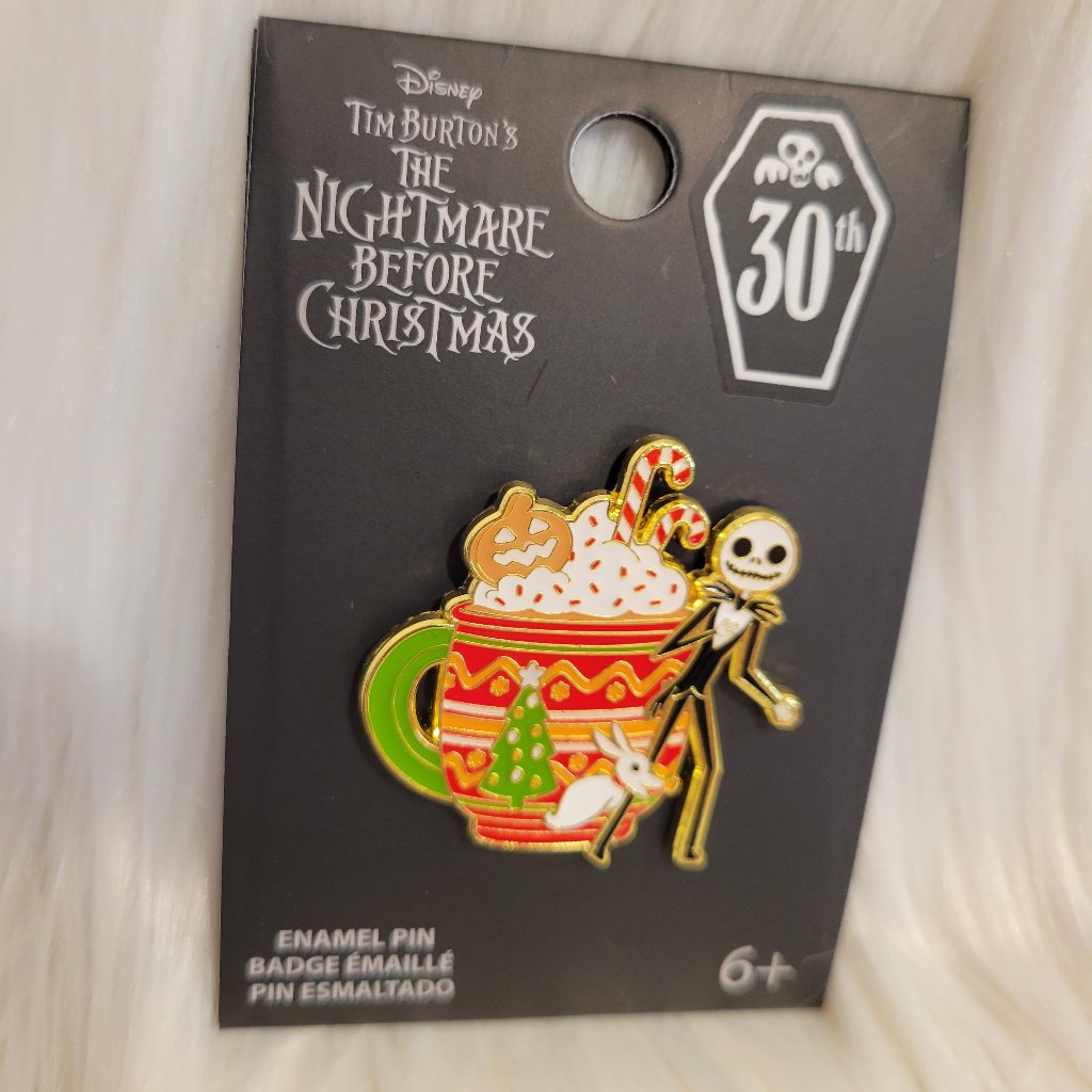 Disney Jack Skellington Peppermint Mocha Pin